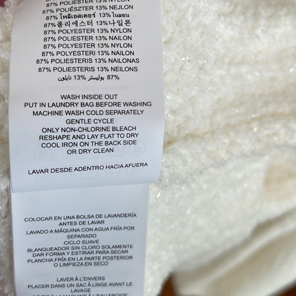 MICHAEL KORS ~ Shimmery Puff-Sleeve Sweater ~ White/Bone ~ NWT! - Picture 13 of 14